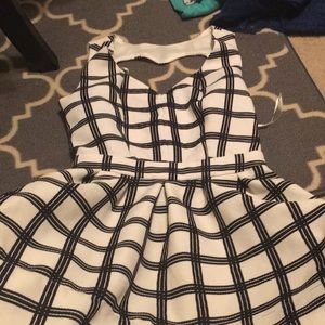 Black and white dress